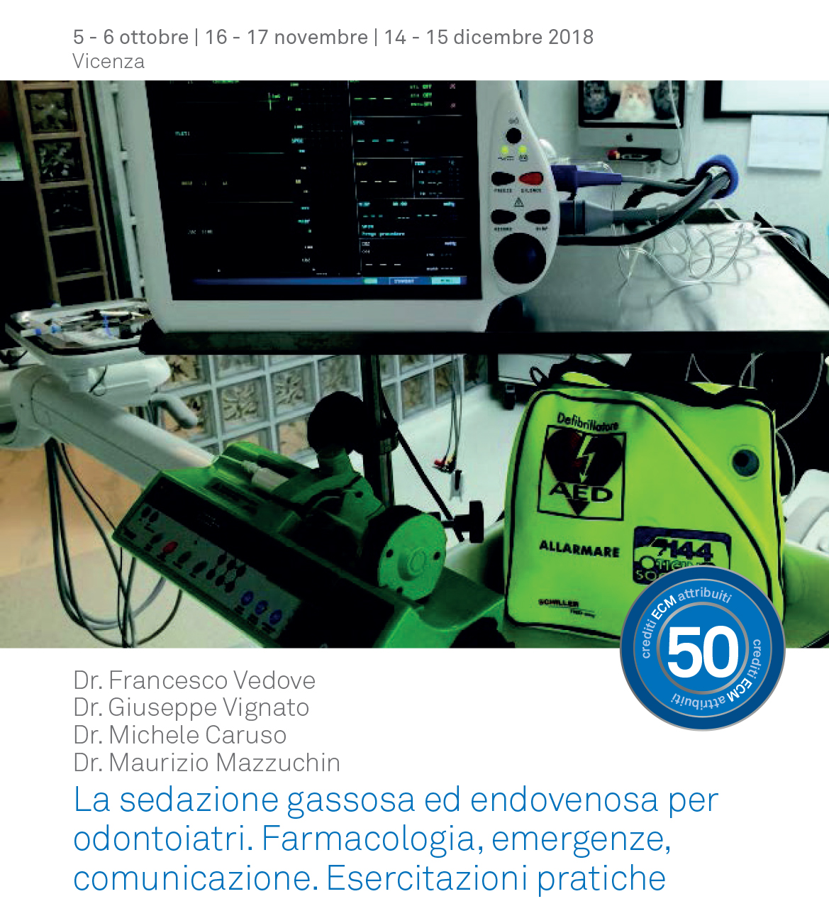 Corso sedazione gassosa endovenosa odontoiatri