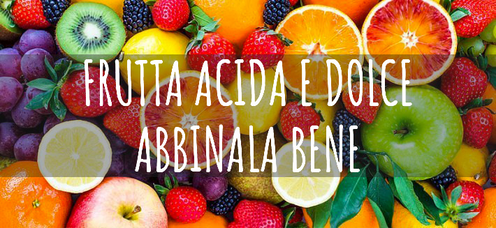 Frutta acida e dolce sullo smalto dei denti