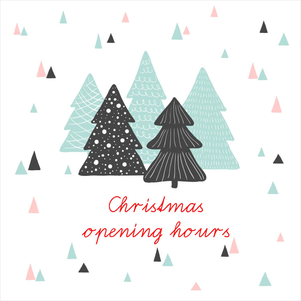 Christmas opening hours